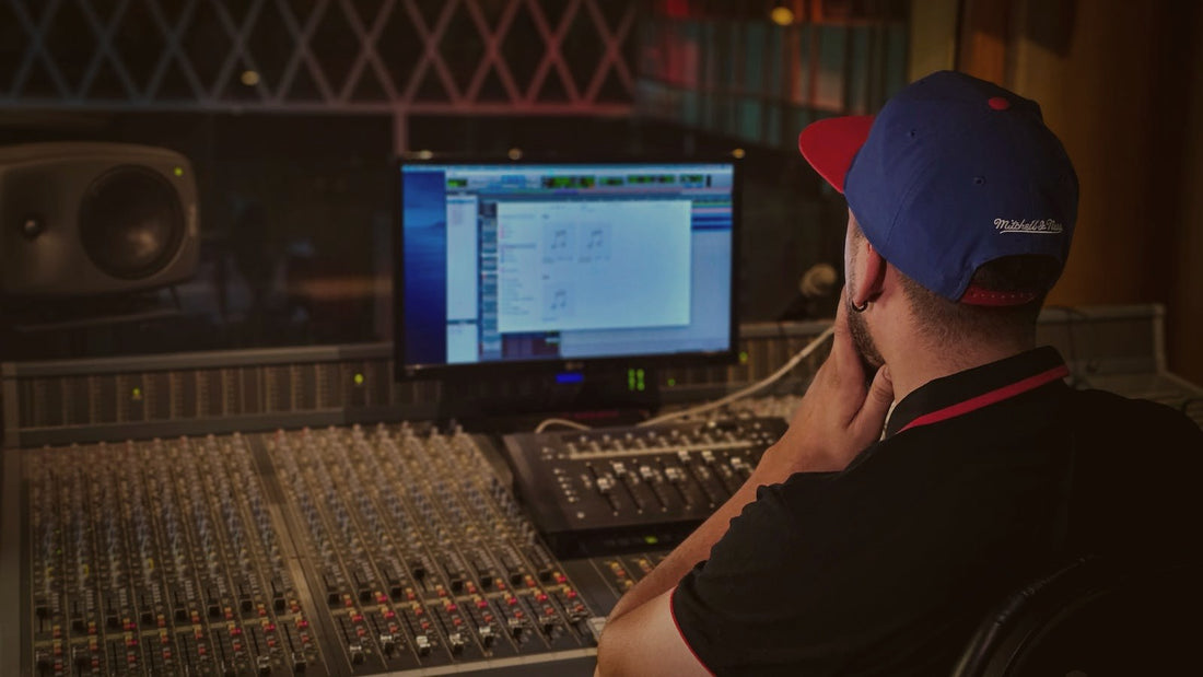 Ingénieur du son à la console de mixage